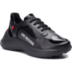 Sneakersy LOVE MOSCHINO - JA15296G18IF100A Mix Nero. Czarne półbuty damskie Love Moschino, ze skóry. W wyprzedaży za 699,00 zł.