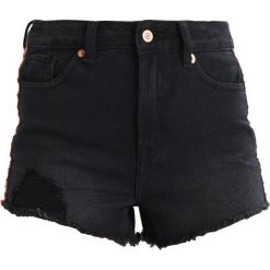 Bermudy damskie: New Look TAPE MOM Szorty jeansowe black