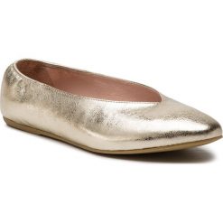 Baleriny L37 - Lazy Day GL7 Gold. Żółte baleriny damskie L37, na co dzień, bez wzorów, ze skóry, bez obcasa, bez zapięcia. W wyprzedaży za 319,00 zł.