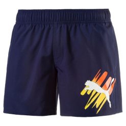 Puma Spodenki Style Summer Big Cat Shorts Peacoat L. Niebieskie spodenki sportowe męskie Puma, m, bez wzorów, sportowe, na fitness i siłownię. W wyprzedaży za 99,00 zł.