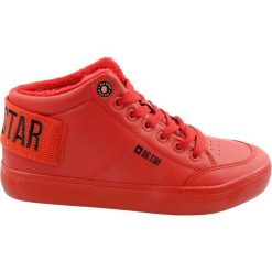 Trampki damskie BIG STAR EE274354, Kolor czerwony. Czerwone trampki i tenisówki damskie BIG STAR, bez wzorów, bez zapięcia. Za 140,00 zł.