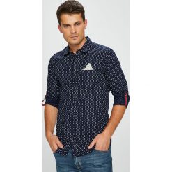 Scotch & Soda - Koszula. Czarne koszule męskie na spinki marki Scotch & Soda, l, z bawełny, z klasycznym kołnierzykiem, z długim rękawem. Za 339,90 zł.