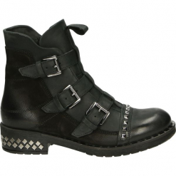 Botki - 0701120 BLACK. Czarne botki damskie skórzane Venezia. Za 429,00 zł.