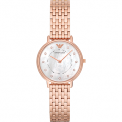 Zegarki damskie: Zegarek EMPORIO ARMANI – Dress AR11006 Rose Gold/Rose Gold