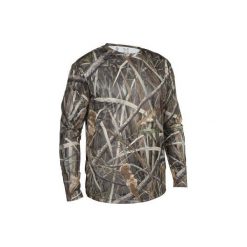 Koszulka myśliwska długi rękaw męska steppe 300 Kamo. Brązowe t-shirty męskie SOLOGNAC, m. W wyprzedaży za 39,99 zł.