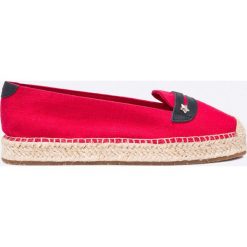 Tommy Hilfiger - Espadryle Sammy. Czerwone tomsy damskie TOMMY HILFIGER, z gumy, na obcasie. W wyprzedaży za 159,90 zł.