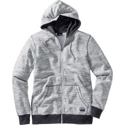 Bluza rozpinana z kapturem bonprix szary melanż. Szare bluzy męskie bonprix, s, bez wzorów, z kapturem, bez rękawów, z kapturem. Za 99,99 zł.