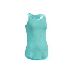 Top fitness kardio 120 damski. Różowe topy sportowe damskie marki DOMYOS, l, z elastanu, na fitness i siłownię. Za 24,99 zł.