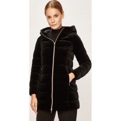 Geox - Kurtka. Czarne kurtki damskie Geox, s, bez wzorów, z elastanu, długie, z kapturem. W wyprzedaży za 879,90 zł.