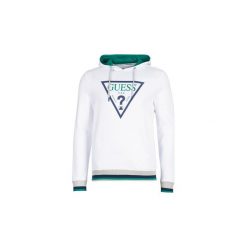 Bluzy Guess PERCE. Białe bluzy męskie marki Guess, s, z aplikacjami, bez kołnierzyka, bez rękawów, bez kaptura. Za 349,00 zł.