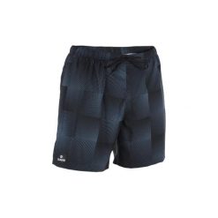 Spodenki surfing krótkie BBS 100 Square męskie. Czarne spodenki i szorty męskie OLAIAN, xl, bez wzorów, z poliesteru, sportowe, bez kołnierzyka, z krótkim rękawem, krótkie. Za 29,99 zł.