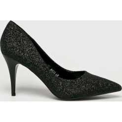 Answear - Szpilki Belle Women. Czarne szpilki marki ANSWEAR, bez wzorów, z materiału, bez obcasa, na obcasie, bez zapięcia. W wyprzedaży za 79,90 zł.
