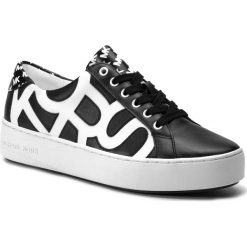 Sneakersy MICHAEL MICHAEL KORS - Poppy Lace Up 43S9POFS5L Blk/Opticwht. Czarne półbuty damskie marki MICHAEL Michael Kors, na co dzień, bez wzorów, ze skóry ekologicznej, bez obcasa, na koturnie, bez zapięcia. Za 669,00 zł.