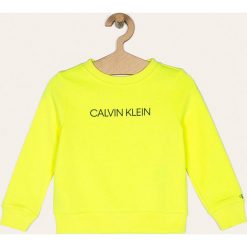 Calvin Klein Jeans - Bluza dziecięca 104-176 cm. Niebieskie bluzy dziewczęce Calvin Klein Jeans, z nadrukiem, z elastanu, bez rękawów, bez kaptura. Za 269,90 zł.