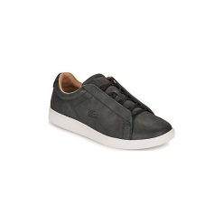 Buty Lacoste CARNABY EVO EASY 319 2. Czarne trampki męskie Lacoste, bez wzorów, bez zapięcia. Za 489,00 zł.