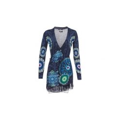 Swetry rozpinane / Kardigany Desigual SIMONE. Niebieskie kardigany damskie Desigual, s. Za 351,20 zł.
