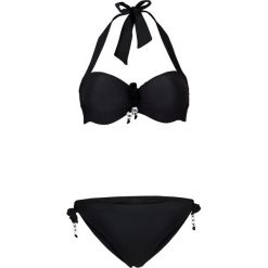 Bikini na fiszbinach (2 części) bonprix czarny. Czarne stroje kąpielowe damskie bonprix, bez wzorów. Za 89,99 zł.