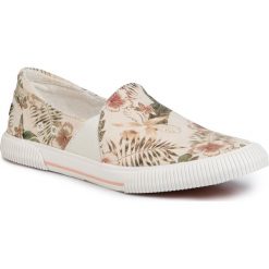 Tenisówki ROXY - ARJS300317 WT0. Brązowe półbuty damskie Roxy, bez wzorów, z gumy, bez zapięcia. Za 189,00 zł.