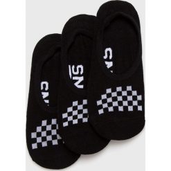 Vans - Stopki (3-pack). Czarne skarpetki dziewczęce Vans, bez wzorów, z elastanu. Za 59,90 zł.