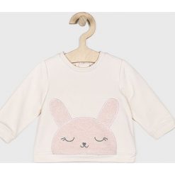 Blukids - Bluza dziecięca 56-74 cm. Różowe bluzy dziewczęce Blukids, z nadrukiem, z elastanu, bez rękawów, bez kaptura. W wyprzedaży za 49,90 zł.