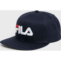 Fila - Czapka. Niebieskie czapki męskie Fila, bez wzorów, z bawełny. W wyprzedaży za 99,90 zł.