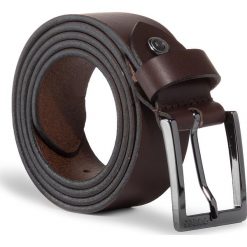 Pasek Męski GUESS - Not Coordinated Belts BM7252 LEA35 DKB. Pomarańczowe paski męskie Guess, w paski, ze skóry. W wyprzedaży za 169,00 zł.
