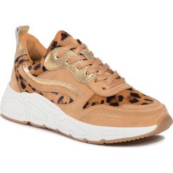 Sneakersy EVA MINGE - EM-18-07-000621 671. Pomarańczowe półbuty damskie ze skóry. Za 439,00 zł.
