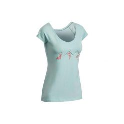 Koszulka wspinaczkowa damska. Zielone koszulki damskie SIMOND, xs, bez wzorów, z elastanu, eleganckie, bez kołnierzyka. Za 44,99 zł.