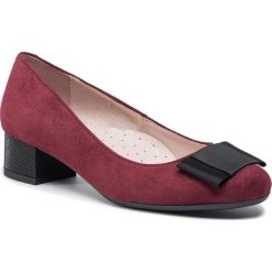 Półbuty R.POLAŃSKI - 0993 Bordo/Zamsz Comfort. Czerwone półbuty damskie R.Polański, bez wzorów, ze skóry, bez obcasa, na obcasie, bez zapięcia. W wyprzedaży za 209,00 zł.