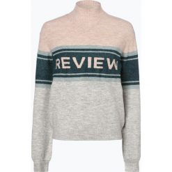 Review - Sweter damski, szary. Szare swetry damskie Review, l, bez wzorów, z dzianiny, bez rękawów, bez kaptura. Za 129,95 zł.