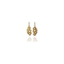 Złote długie kolczyki z płatków- Jabłonka. Żółte kolczyki damskie Dorota kos jewellery, złote. Za 199,00 zł.