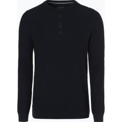 Marc O'Polo - Sweter męski, niebieski. Niebieskie swetry męskie Marc O'Polo, xxl, bez wzorów, z bawełny, polo, bez kaptura. Za 499,95 zł.