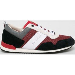 Tommy Hilfiger - Buty. Czerwone sneakersy męskie TOMMY HILFIGER, ze skóry, na sznurówki. W wyprzedaży za 279,90 zł.