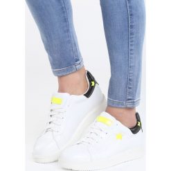 Biało-Limonkowe Buty Sportowe Friend Of Mine. Białe buty sportowe damskie Born2be, bez wzorów, sportowe. Za 59,99 zł.