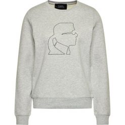 Bluza Karl Lagerfeld Karl Kameo Rihistones 201W1824. Szare bluzy damskie KARL LAGERFELD, s, bez wzorów, z bawełny, bez rękawów, bez kaptura. W wyprzedaży za 549,00 zł.