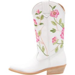 Kentucky's Western Kowbojki i Buty motocyklowe blanco. Białe kowbojki damskie marki Kentucky's Western, z materiału. Za 669,00 zł.