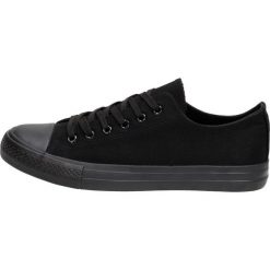 Czarne trampki, buty damskie ATLETICO CNSD-1. Czarne trampki i tenisówki damskie Atletico, bez wzorów, bez zapięcia. W wyprzedaży za 49,00 zł.