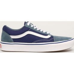 Vans - Tenisówki. Niebieskie trampki męskie Vans, bez wzorów, ze skóry, na sznurówki. Za 399,90 zł.