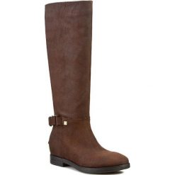 Kozaki LIU JO - Stivale Alto Bessie S64195 P0124 Dark Coffee 91314. Pomarańczowe kozaki damskie Liu Jo, ze skóry, na wysokim obcasie, z paskami. W wyprzedaży za 499,00 zł.