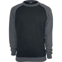 Bejsbolówki męskie: Urban Classics 2-Tone Raglan Crewneck Bluza czarny/ciemnoszary