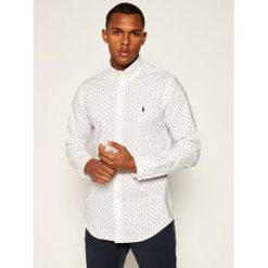 Koszula Polo Ralph Lauren Classics 710795269004. Białe koszule męskie Polo Ralph Lauren, s, bez wzorów, z bawełny, casualowe, polo, bez rękawów. Za 519,00 zł.
