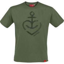 T-shirty męskie: Astra Heart Anchor T-Shirt oliwkowy