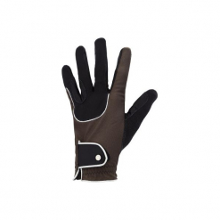 Rękawiczki jeździeckie Pro'Leather. Czarne rękawiczki damskie marki FOUGANZA, z poliesteru. Za 79,99 zł.