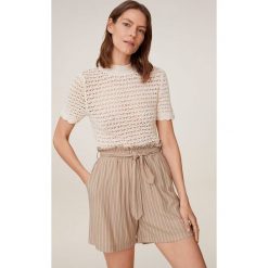 Mango - Szorty Diamante. Szorty damskie Mango, s, bez wzorów, z poliesteru, casualowe, z podwyższonym stanem. W wyprzedaży za 69,90 zł.