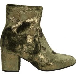 Botki - 650 CHIC MILI. Żółte botki damskie marki Venezia, ze skóry. Za 199,00 zł.