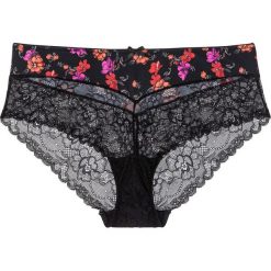 Figi "panty" bonprix z nadrukiem. Szare panty damskie bonprix, w paski, z bawełny. Za 27,99 zł.