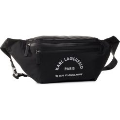 Saszetka nerka KARL LAGERFELD - 201W3223 Black. Czarne torby męskie skórzane KARL LAGERFELD, bez wzorów, ze skóry, młodzieżowe. Za 919,00 zł.
