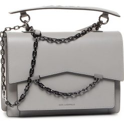 Torebka KARL LAGERFELD - 201W3051 Light Grey 281. Szare torebki klasyczne damskie KARL LAGERFELD, bez wzorów, ze skóry, klasyczne, na ramię, bez dodatków. W wyprzedaży za 1249,00 zł.