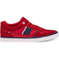 Trampki męskie: BUTY MĘSKIE TRAMPKI T209 – CZERWONE