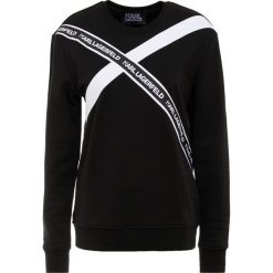 KARL LAGERFELD TERRY Bluza black base. Czarne bluzy rozpinane damskie KARL LAGERFELD, l, z bawełny. Za 689,00 zł.